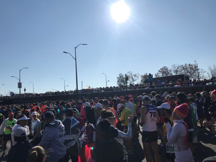 Crowd at the New York City Marathon.