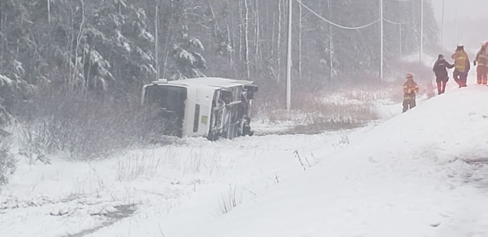 RCMP said that they were dispatched to the scene around 2 p.m., where 19 players, two coaches and the driver were found.