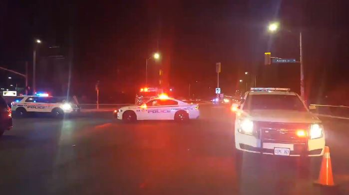 A male vehicle occupant has died after a two-vehicle crash in Whitby Monday evening.