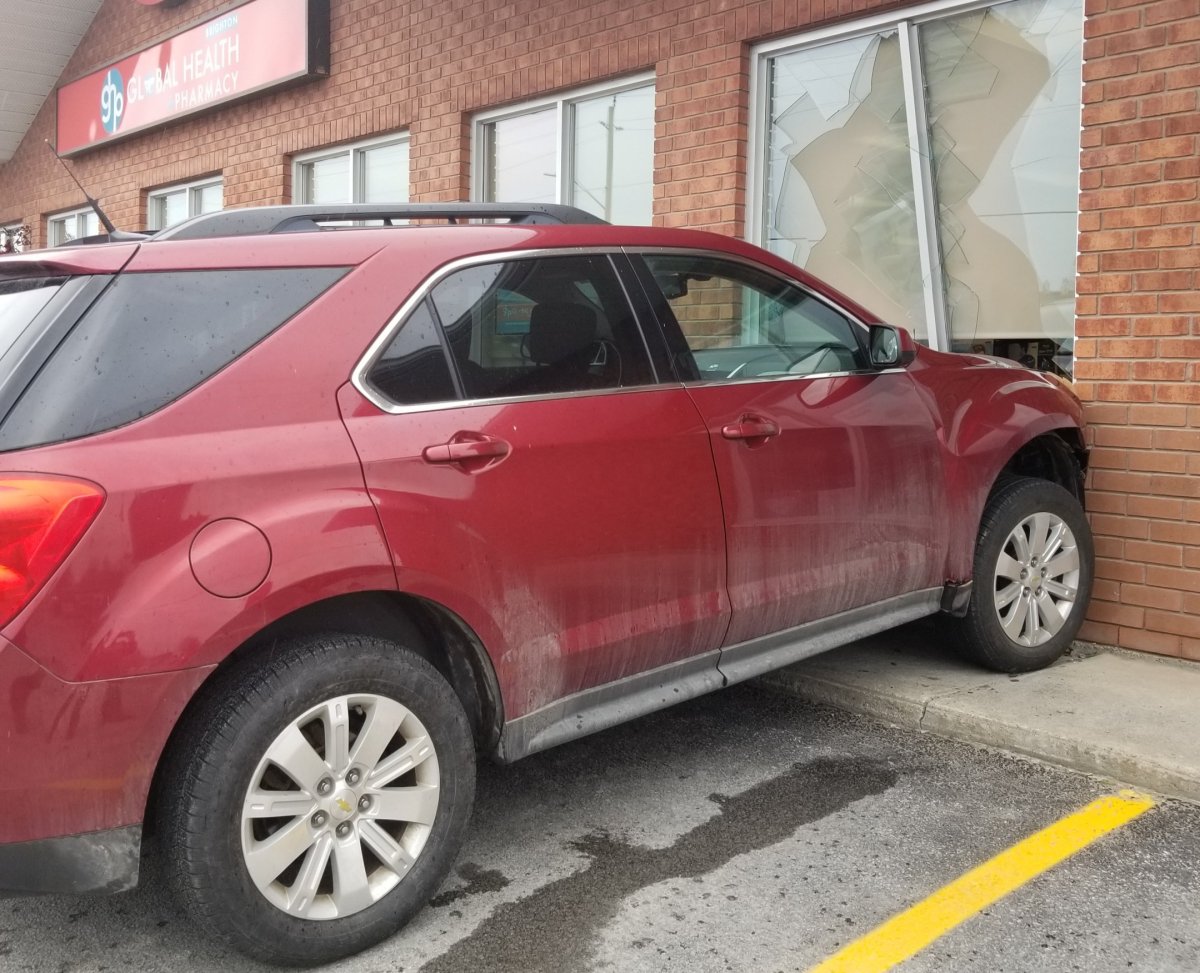 A car drove into a pharmacy in Brighton on Wednesday morning. 