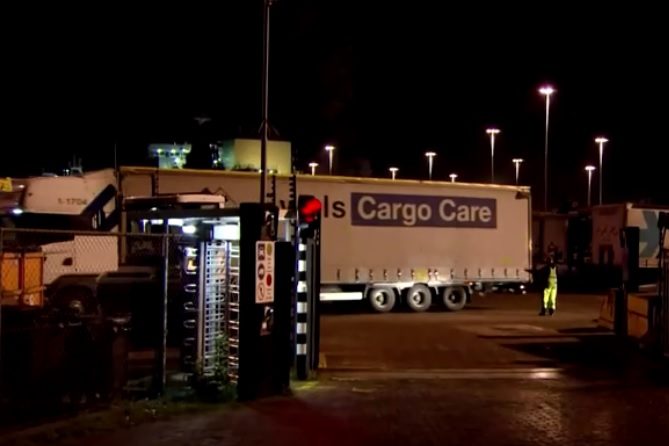 Authorities found 25 migrants stowed away on a cargo ferry bound for Britain shortly after it left the Netherlands on Tuesday (November 19) and the vessel quickly returned to the Dutch port of Vlaardingen, emergency services said.