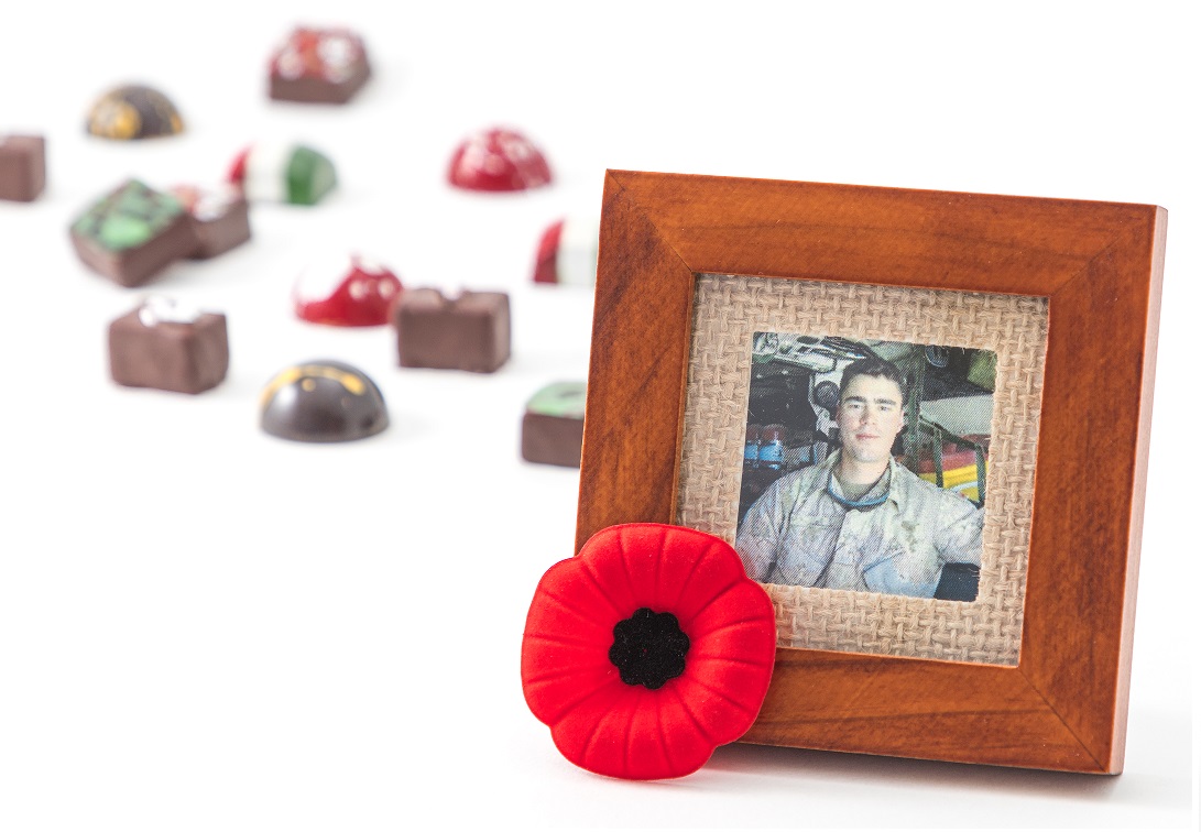 Jacek Chocolate launched a collection in honour of Sgt. George Miok, with all proceeds going to a scholarship fund in his honour.