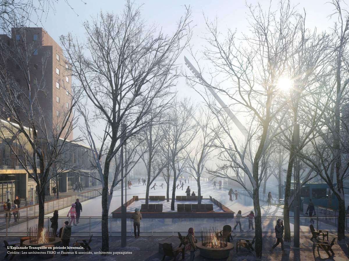 Esplanade Tranquille’s ice skating rink is set to open next winter.