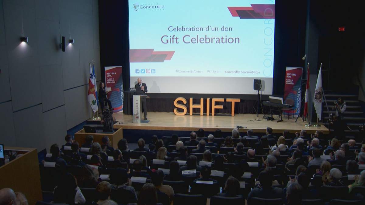 Concordia University celebrates $10-million donation. Friday, Nov. 1, 2019.