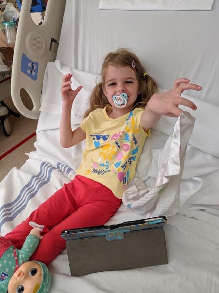 Four-year-old Claire Gortnar.