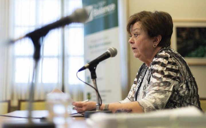 Saskatchewan Finance Minister Donna Harpauer wants the $60 per capita limit on stabilization payments dropped and the qualifying threshold for non-resource revenues lowered as Canada's federal, provincial and territorial finance ministers prepare to meet in Ottawa.