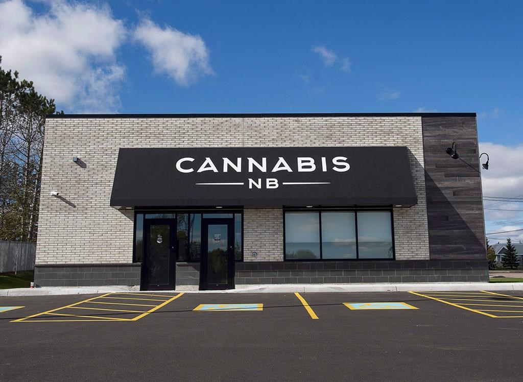 A Cannabis NB store in Sackville, N.B. is seen on October 14, 2018.