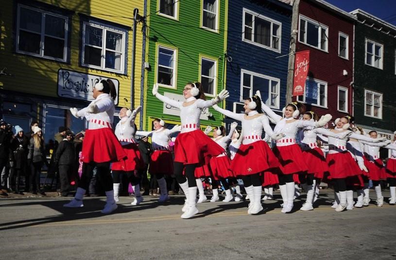 Performers are seen in this handout photo from the 2018 Christmas parade in St. John's, N.L. The annual Christmas parade in St. John's, N.L., this Sunday will offer a section with reduced noise and lights to make the event more accessible to spectators with autism spectrum disorder and other sensitivities. THE CANADIAN PRESS/HO, Downtown St. John's Business Commission *MANDATORY CREDIT*.