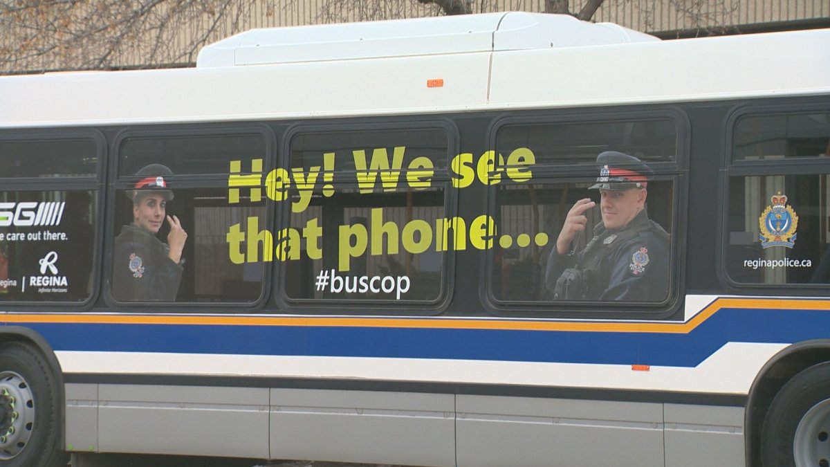 Saskatchewan launches its annual "Operation Bus Cop" aimed at reducing distracted driving in the province.