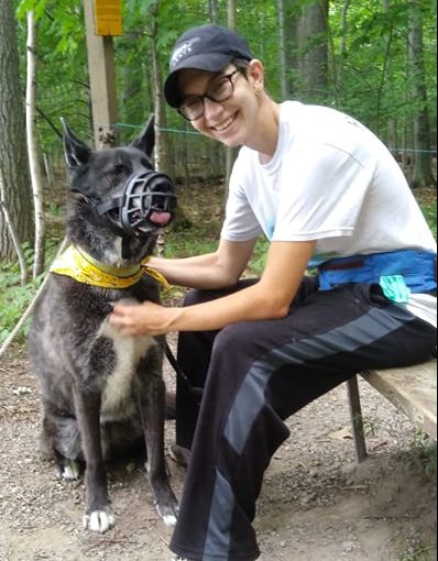 A woman has won her fight to save her dog from being put down.