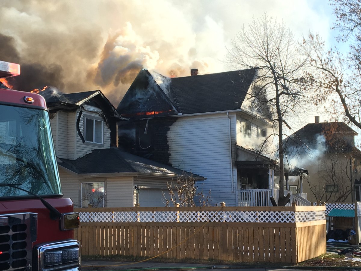 Fire damages at least 2 homes in downtown Edmonton’s McCauley area