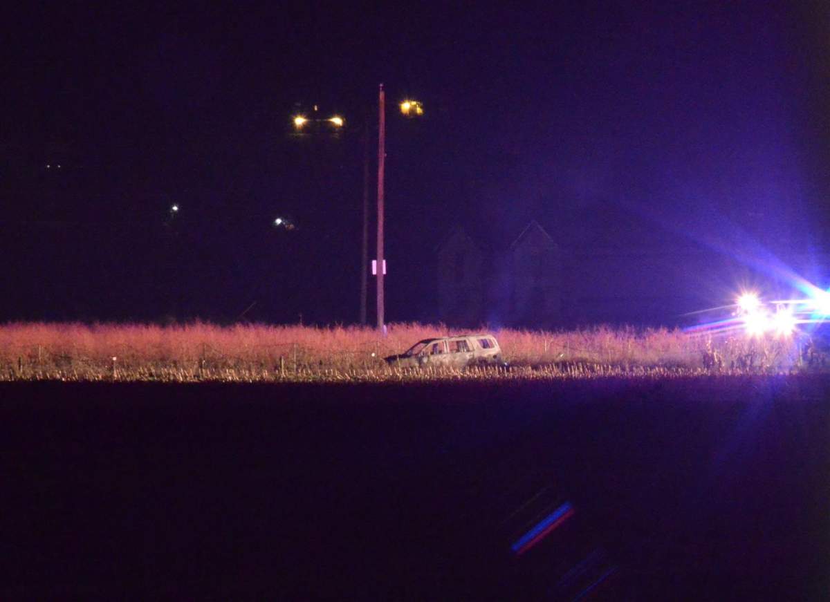 A burnt-out vehicle found in rural north Abbotsford late on Nov. 15, 2019.