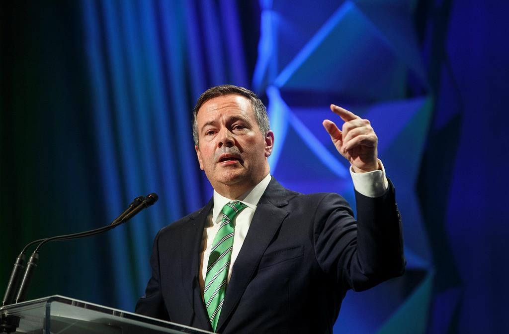 Alberta Premier Jason Kenney speaks at the Rural Municipalities of Alberta conference in Edmonton Alta, on Friday November 15, 2019.