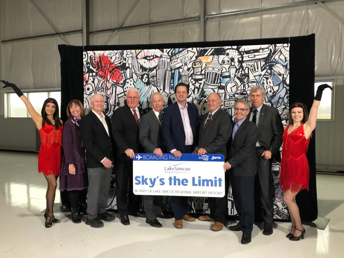 The new air charter service will begin in September 2020, while Simcoe County will acquire an increased ownership stake in the airport in January.