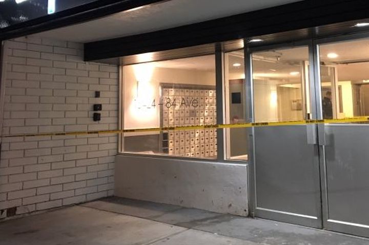Police are investigating after a body was discovered in the elevator of a high-rise apartment building in west Edmonton on Thursday afternoon.