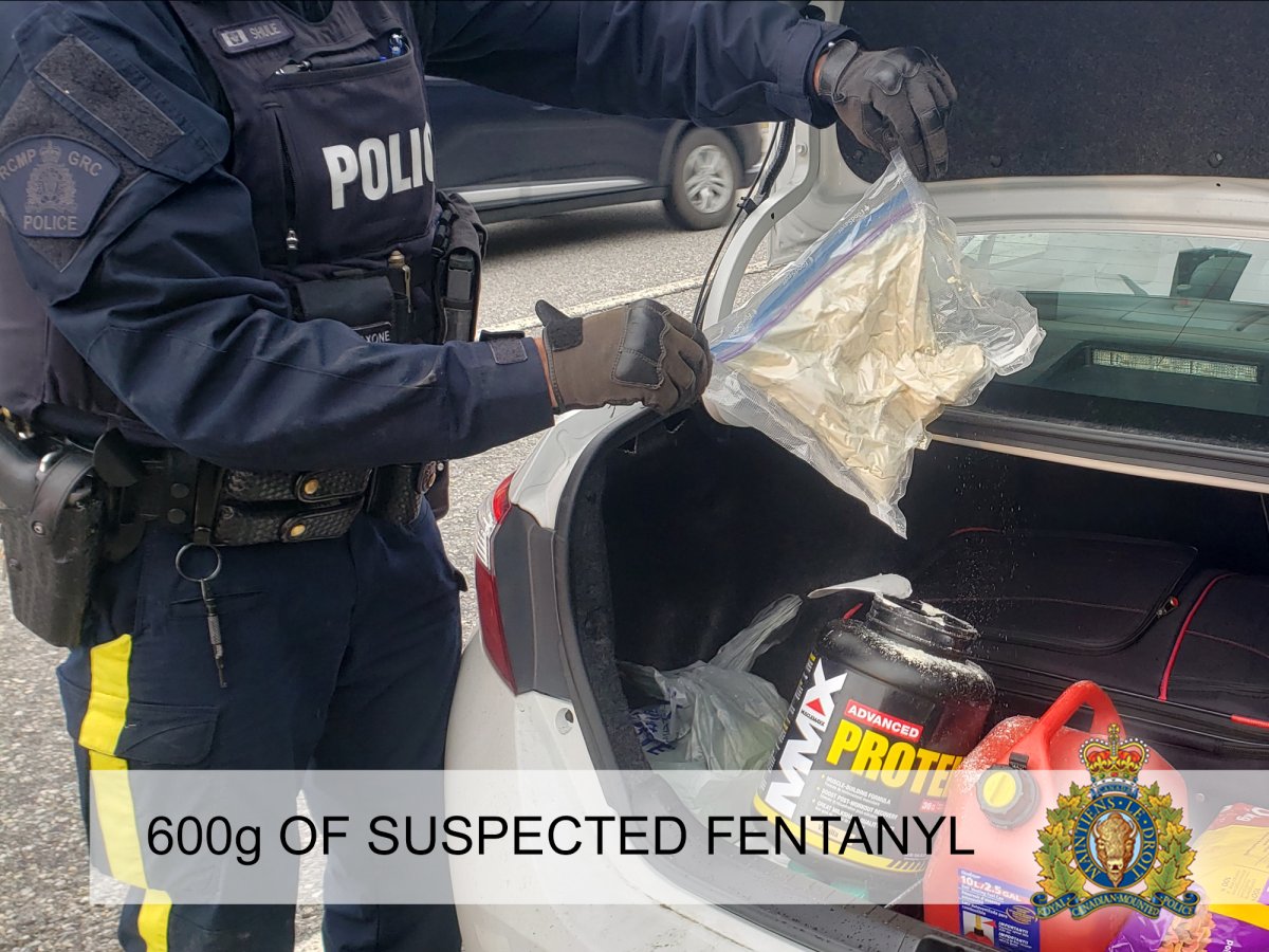 RCMP Traffic Services made several "significant" seizures during traffic stops over a five-month period. 