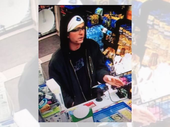 Police released an image of a suspect connected to a robbery in Fort Erie.