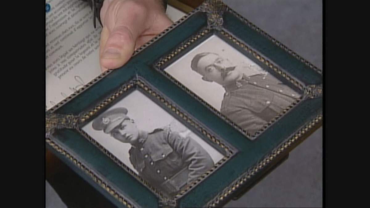 Fred Smith (left) enlisted at 16 to serve in the trenches next to his father (right). He survived the war, but his father did not.