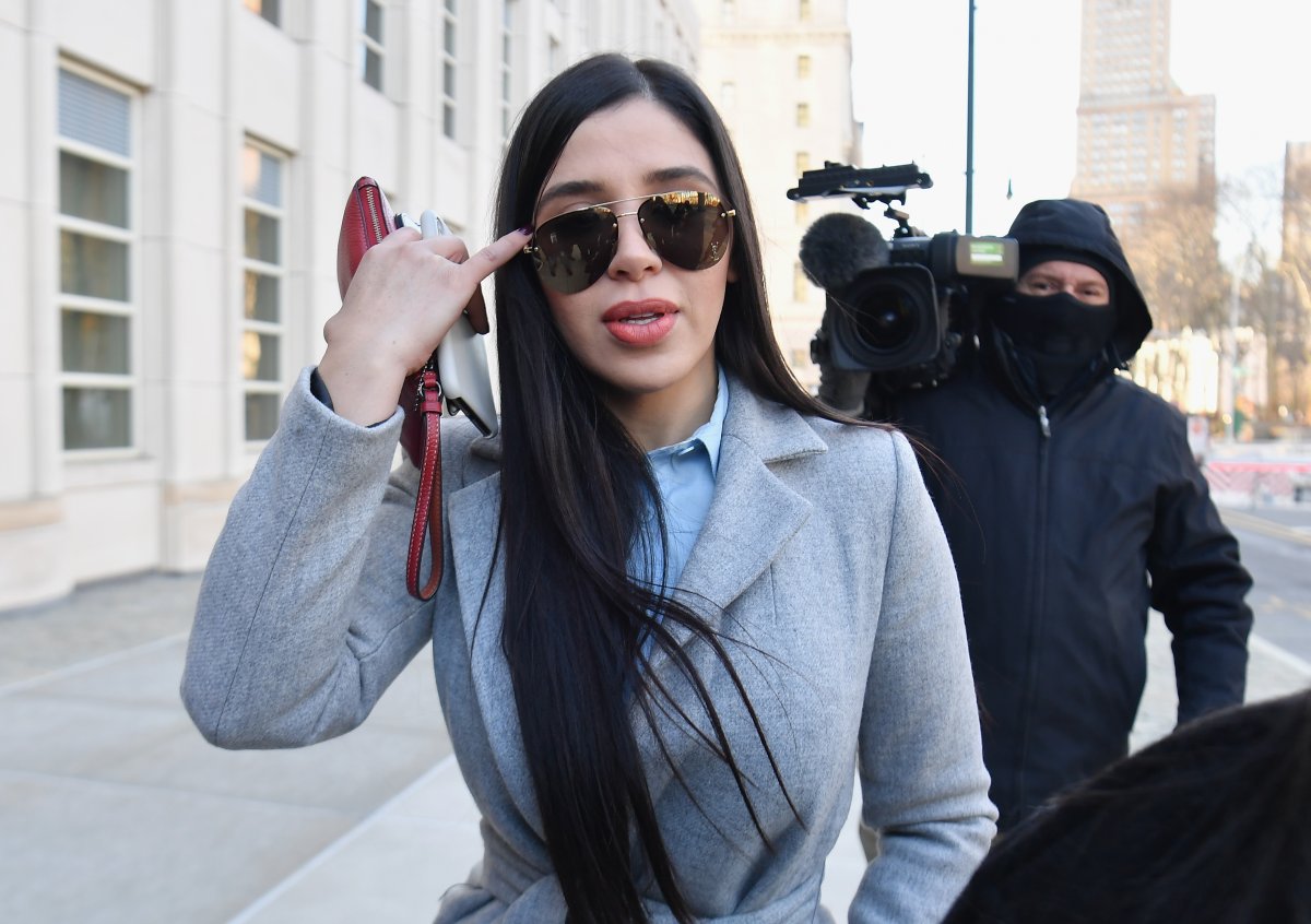 Emma Coronel Aispuro, the wife of Joaquin "El Chapo" Guzman, arrives  at the U.S. Federal Courthouse in Brooklyn on Jan. 30, 2019 in New York. 