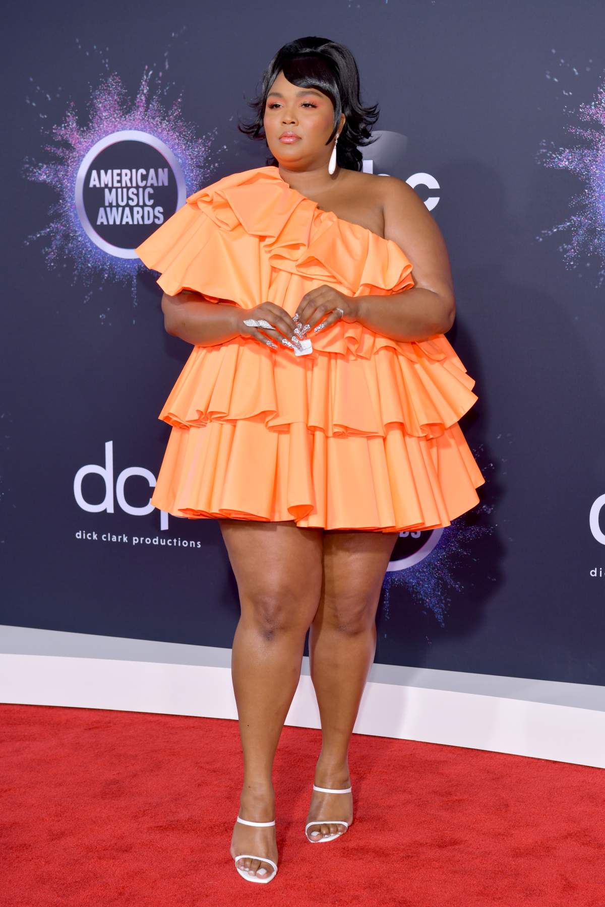 Lizzo arrives at the American Music Awards on Sunday, Nov. 24, 2019, at the Microsoft Theater in Los Angeles. Photo by Rodin Eckenroth/FilmMagic