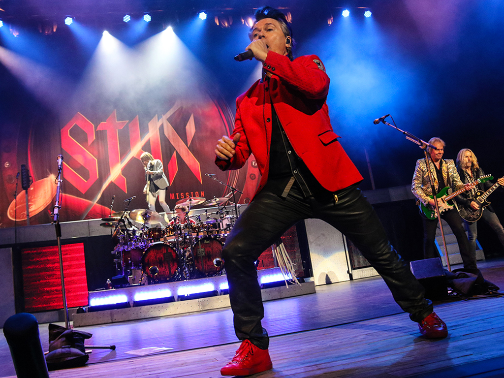 Lawrence Gowan from Styx performs in concert at Northwell Health at Jones Beach Theater on Aug. 16, 2017 in Wantagh, New York. 
