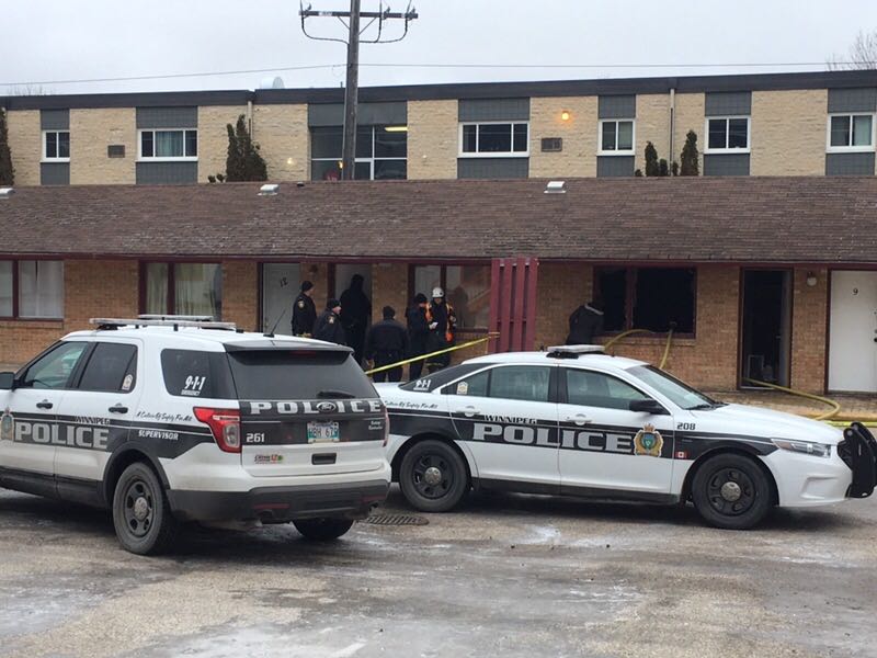 One person was found dead in a motel fire in Winnipeg. Police are investigating.