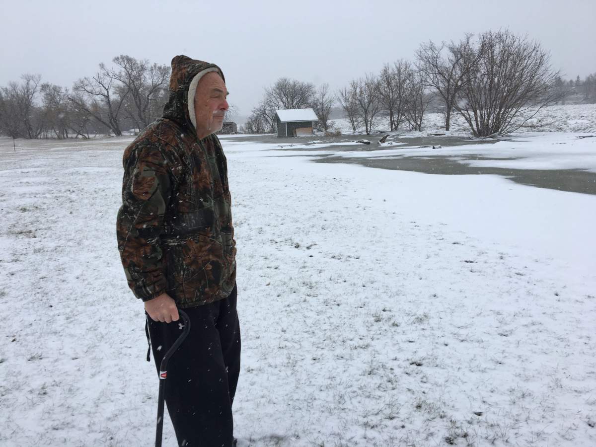 Nick says in the more than 20 years he’s owned his property north of Winnipeg, he’s never seen ice jams in the fall.
