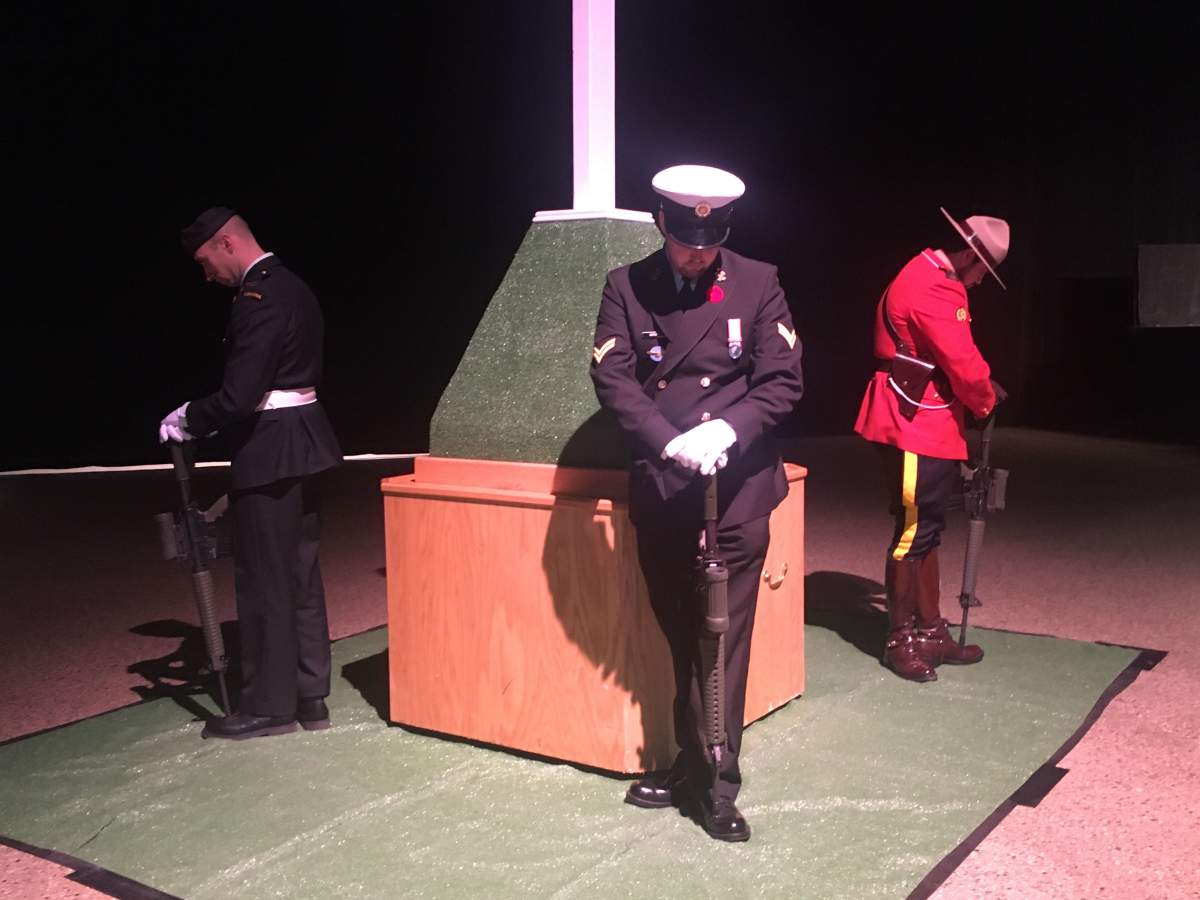 The ceremony at the RBC Convention Centre.