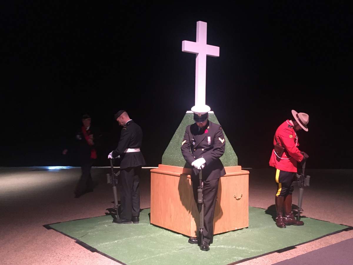 The ceremony at the RBC Convention Centre.