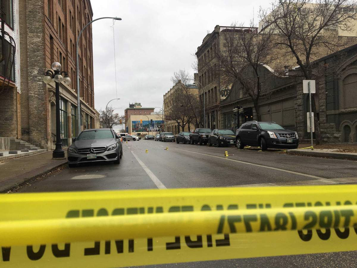 The violence spilled out into the street with gunfire rattling the Exchange District.