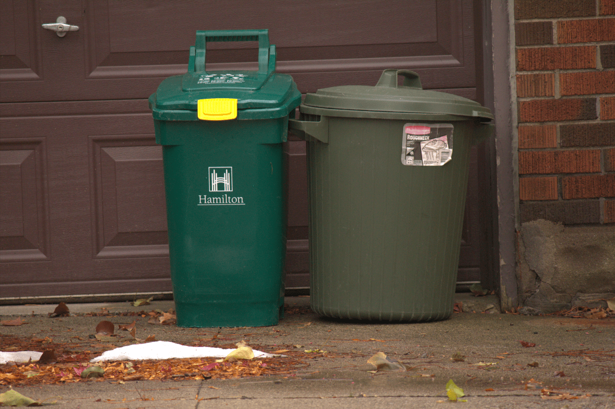 Residents not in compliance with new garbage rules will first get an "oops" sticker on their container, followed by a letter and then an educational visit from waste collection staff.  