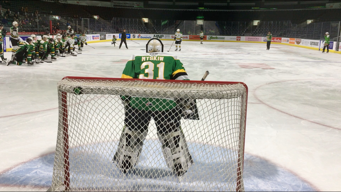 Playing hockey, making movies. Such is the life of London Knights goaltender Dylan Myskiw - image