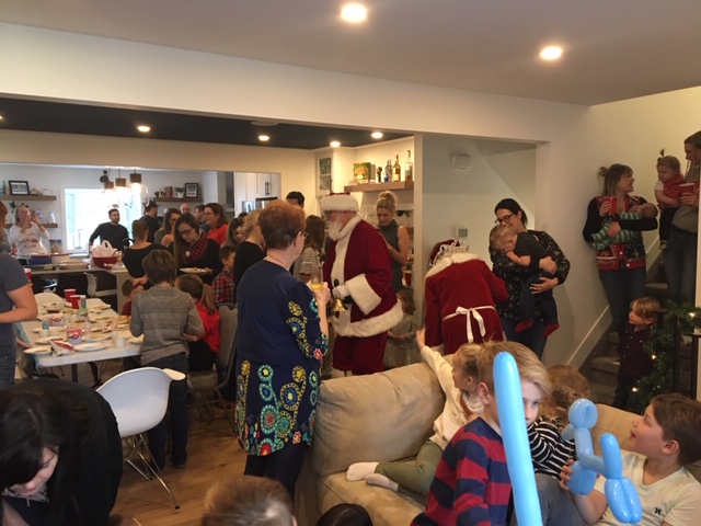 The Chalmers family kid’s Christmas party.