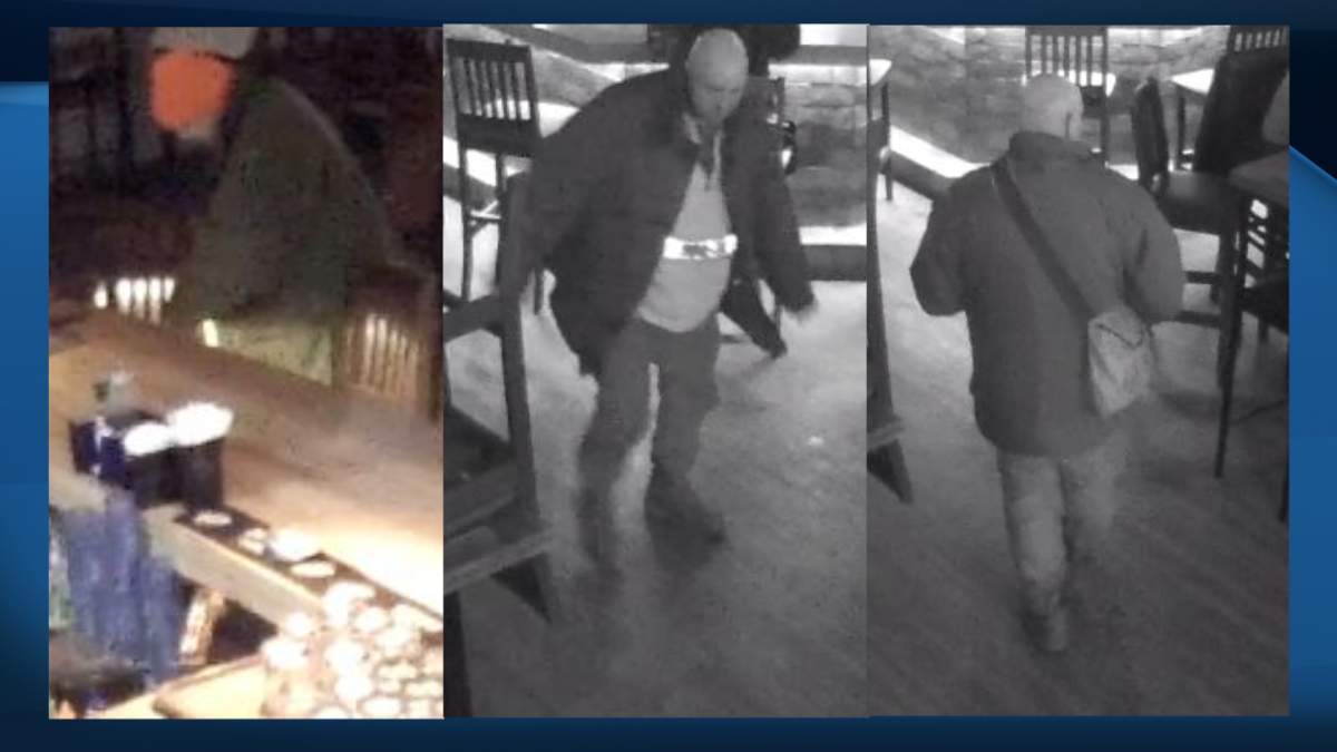 Images of a man Niagara police are looking for in connection to a death at a Niagara Falls hotel.