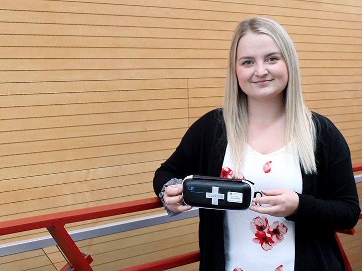 Ariel Smith, a second-year medical student at UBC Okanagan, recently launched Okanagan naloxone training and provides free workshops on how to deal with an opioid overdose. 