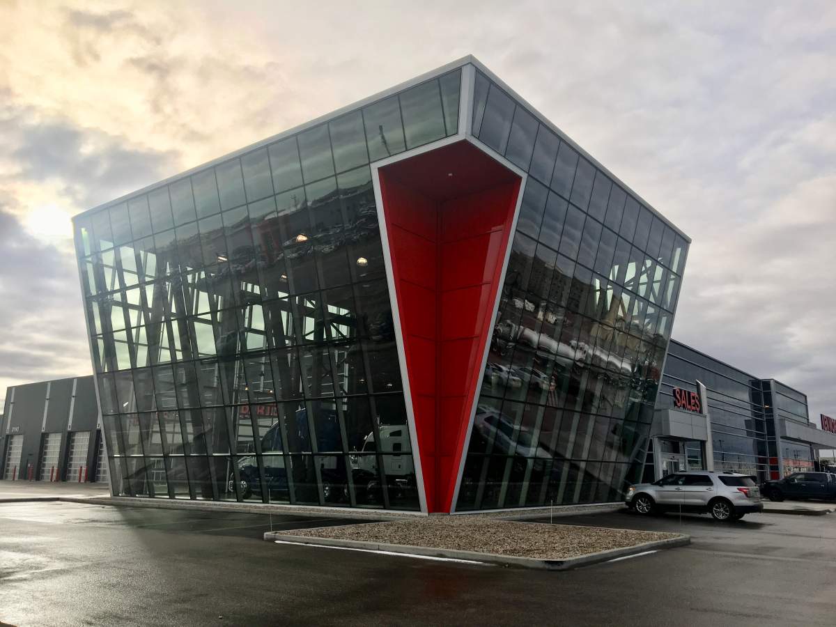 The exterior of the Leduc location of Edmonton Kenworth.