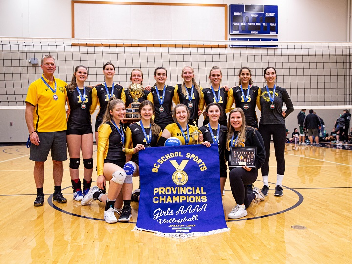 The Kelowna Secondary School girls captured their second consecutive B.C. high school 4A girls volleyball championship on Saturday evening.