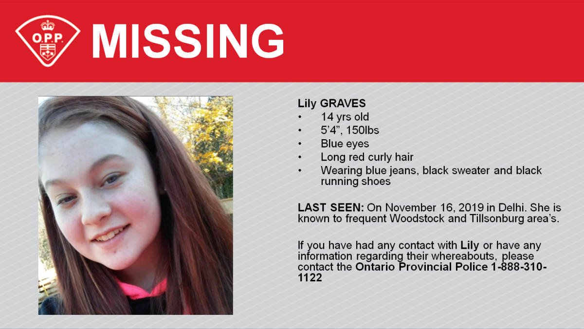 Norfolk County OPP seek public assistance in locating missing teen - image