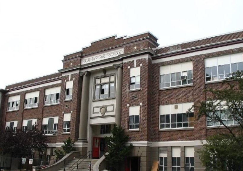 Lord Byng Secondary School in Vancouver, where a student made a racist video targeting Black people that was posted to social media in November 2018.