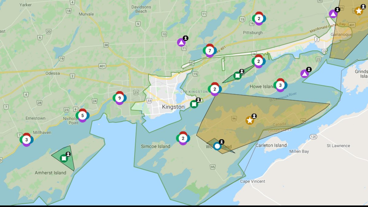 High winds have caused power outages for thousands of Hydro One customers in Ontario.