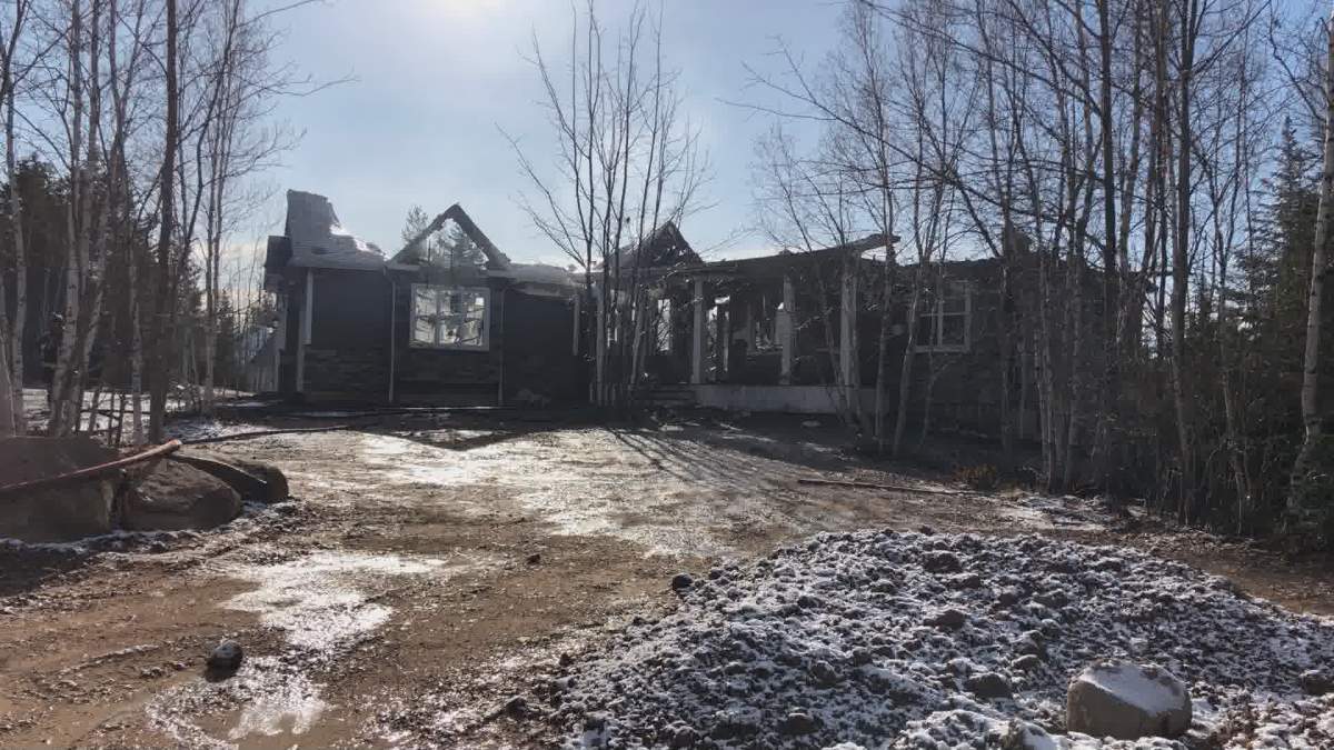 Fire crews responded to the fire on Nature Drive at 4:30 a.m. on Thursday. 