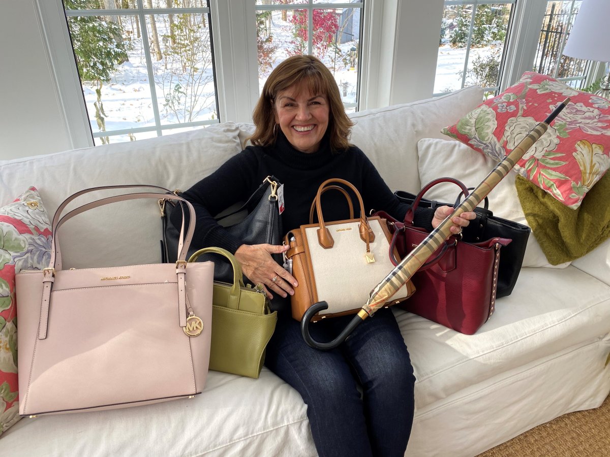 Nancy Oliver, chair of Community Care Northumberland events committee, is promoting the upcoming Handbags for Hospice fundraiser.