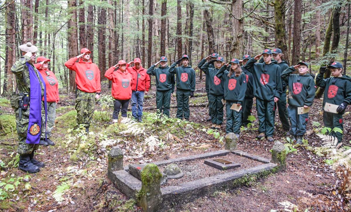 The Stewart Canadian Ranger Patrol hosted a No Stone Left Alone Remembrance Ceremony on October 5, 2019 in Anyox, British Columbia.