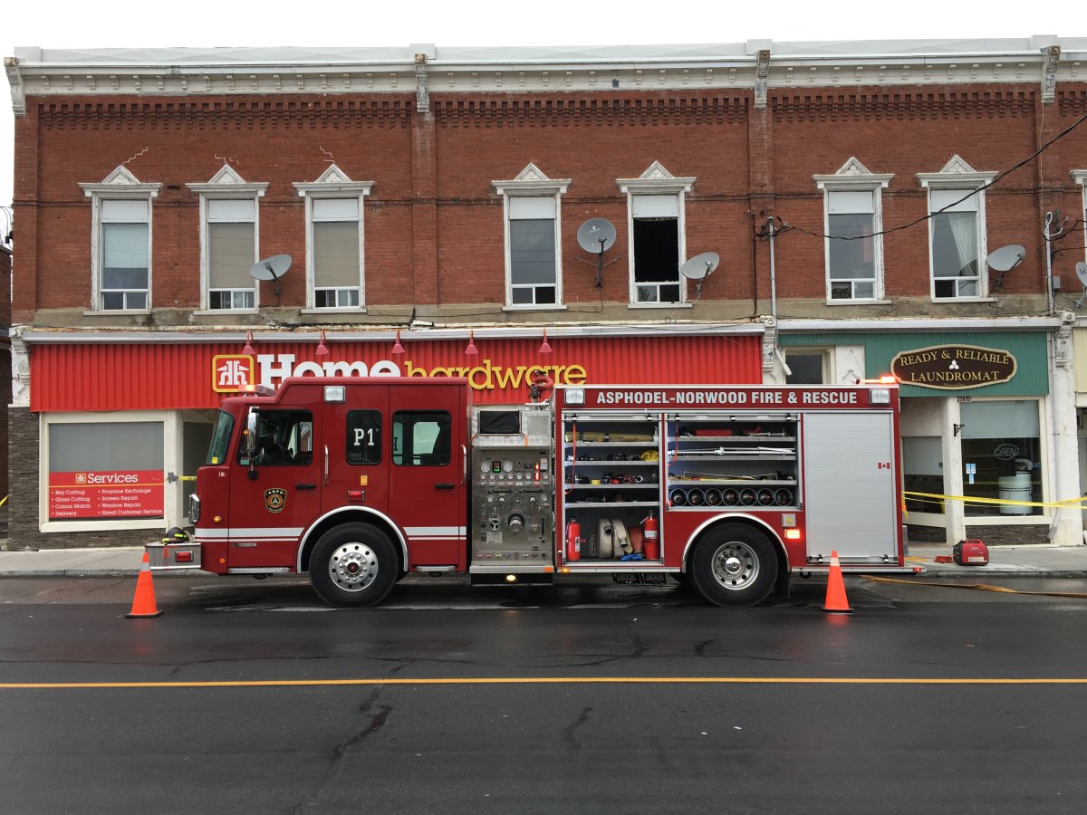 A fire at Norwood Home Hardware early Monday is under investigation. 