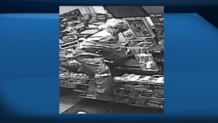 RCMP have released surveillance images captured during the theft of an ATM in Slave Lake, Alta., in an attempt to get tips from the public about the suspects involved.