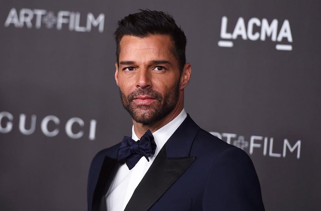 Ricky Martin in a black suit at the 2019 LACMA Art and Film Gala in Los Angeles on Nov. 2, 2019.