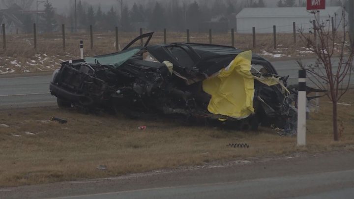 Okotoks RCMP responded to a single-vehicle crash in the northbound lanes of Highway 2A on Saturday, Nov. 9, 2019.