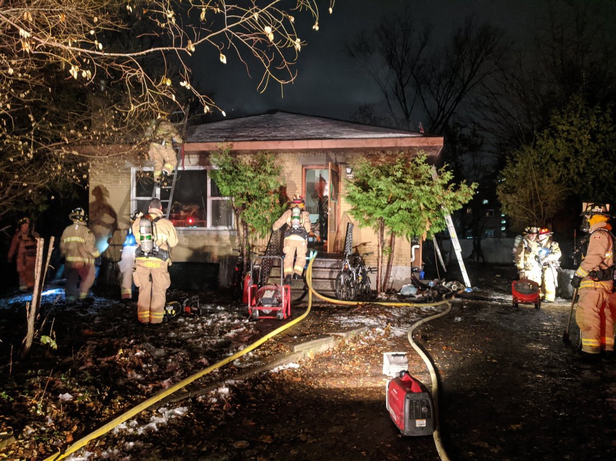 Firefighters responded to a blaze at a bungalow on Maria Goretti Circle in Vanier in the early hours of Friday morning, according to the fire department. Paramedics say three people were taken to hospital with "moderate" levels of smoke inhalation.