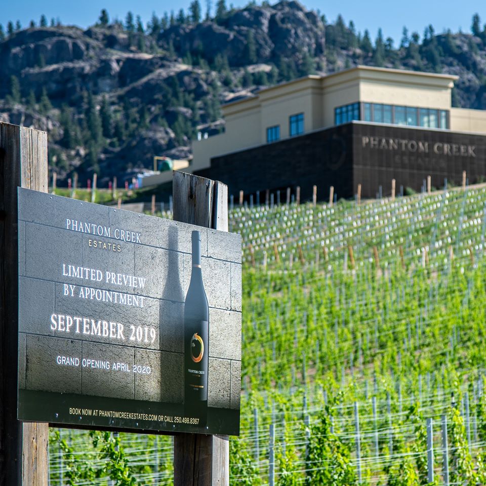 The multi-million dollar Okanagan winery is slated to fully open in 2020. 