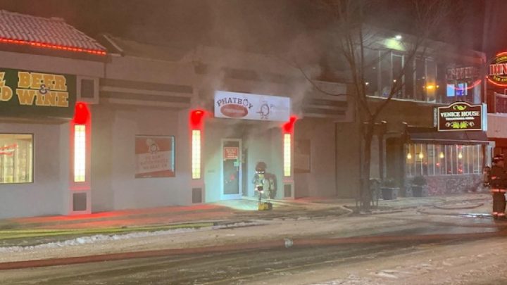 The Saskatoon Fire Department said crews had to deal with exploding fireworks, heavy smoke and zero visibility while battling a blaze at a local shop on Tuesday.